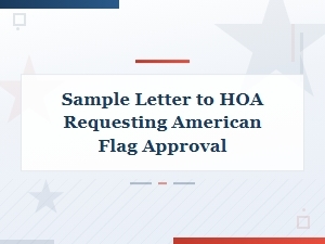 Sample Letter to Hoa for American Flag Approval